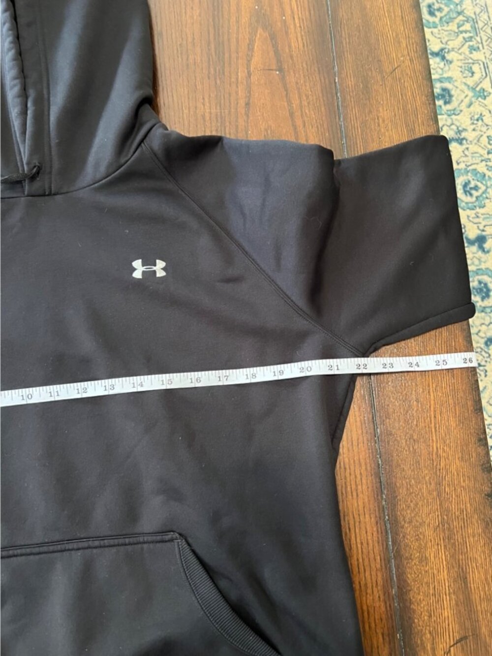 Under Armour Womens Black Hoodie Sweatshirt Athletic Athleisure Medium - Picture 6 of 7